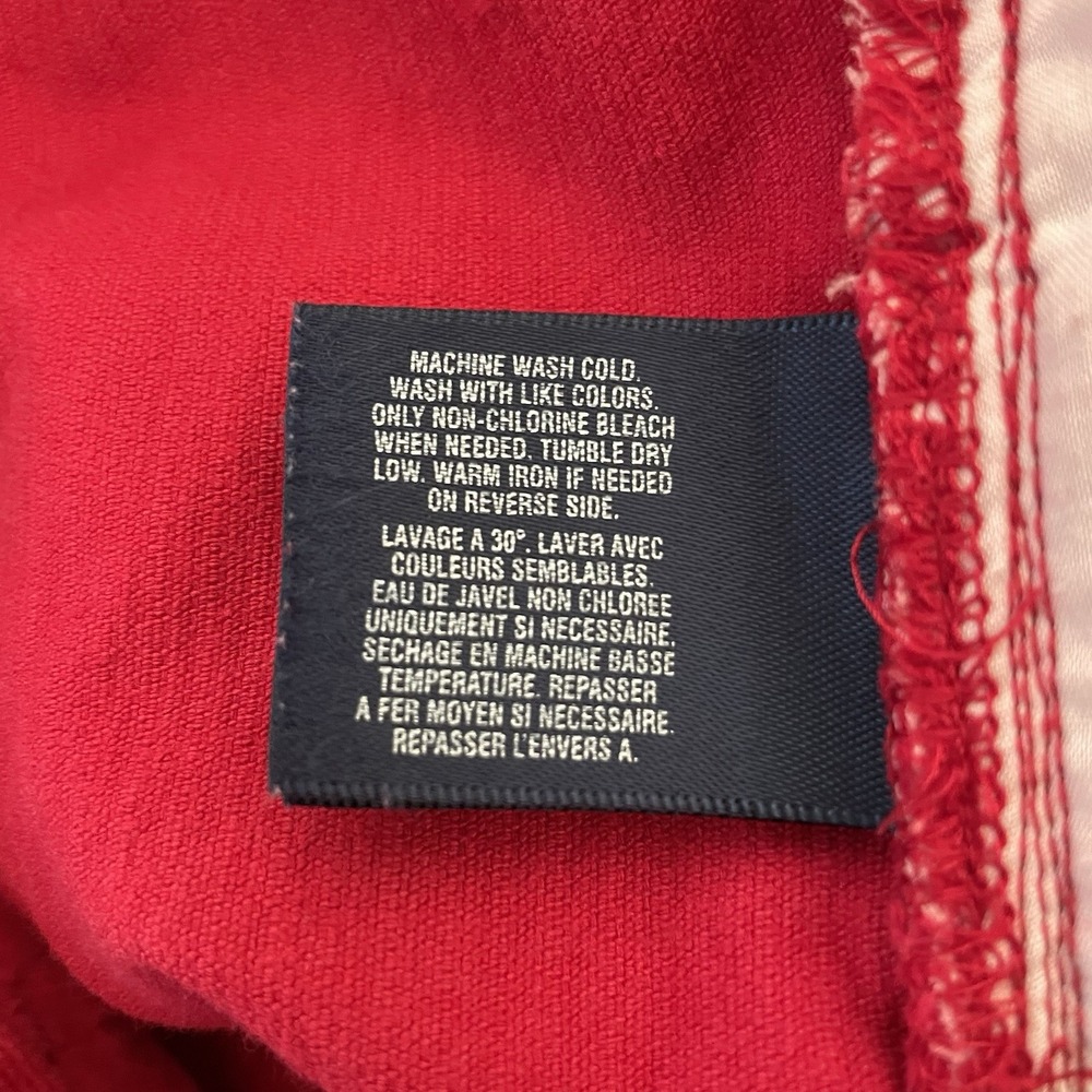 Ralph Lauren Corduroy Riding Pants Girls 10 Red Jeans Preppy Equestrian Polo - Picture 7 of 8